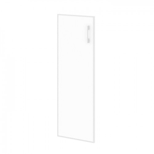 Дверь для шкафа стеклянная Yalta в раме, стекло-лакобель, LT.S2R (L) White/Black