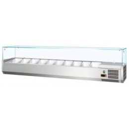 Витрина холодильная для ингредиентов 10*GN1/4 -150 мм Koreco VRX 2000 335 WN