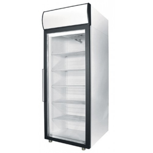 Шкаф холодильный формата 59,5*45,5 см объемом 500 л со стеклянной дверью, эмалированный Полаир DM105S