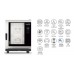 Пароконвектомат электрический 10 ур. GN1/1, WiFi, автоматическая мойка Distform Mychef Cook Pro 10 GN 1/1 right opening, WiFi (CCE1110D)