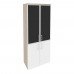 Шкаф высокий Onix O.ST-1.2R white/black