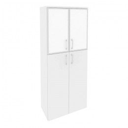 Шкаф высокий Onix O.ST-1.7R white/black