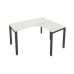 Стол эргономичный на металлокаркасе Metal System Style БП.СА-3 Пр