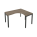 Стол эргономичный на металлокаркасе Metal System Style БП.СА-3 Пр