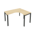 Стол эргономичный на металлокаркасе Metal System Style БП.СА-3 Пр