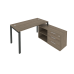 Стол на металлокаркасе Metal System Style - с опорной тумбой БП.РС-СТС-2.5 Пр