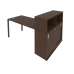 Стол рабочий на металлокаркасе Metal System Style с опорным шкафом-купе БП.РС-СШК-3.1