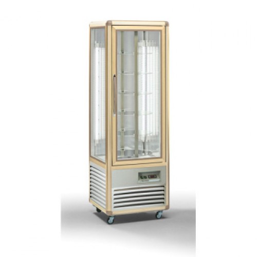 Витрина холодильная напольная, ротационная объемом 350 л, с 6 полками, с подсветкой Tecfrigo Snelle 350 R