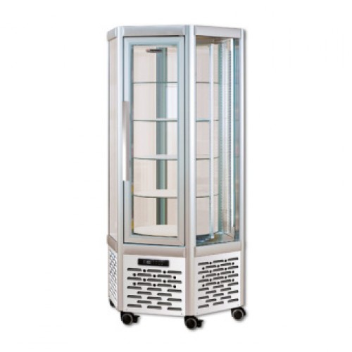 Витрина холодильная напольная, ротационная объемом 570 л, с 5 полками, с подсветкой Tecfrigo Snelle 630 R