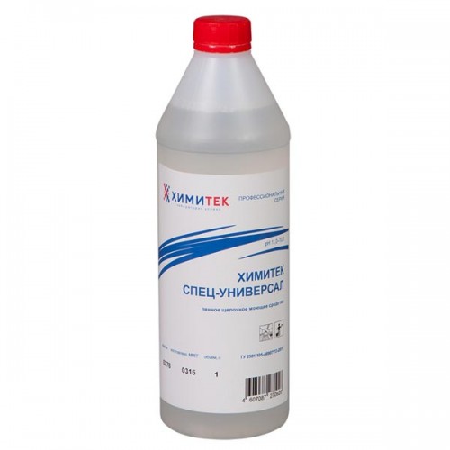 Химитек Спец-Универсал, 1 л, 130105, концентрированное жидкое пенное щелочное моющее средство