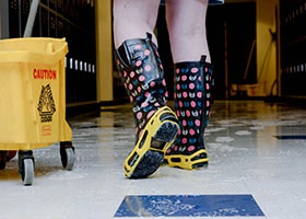 Противоскользящая накладка на обувь для мойки скользких полов-безопасность и охрана труда