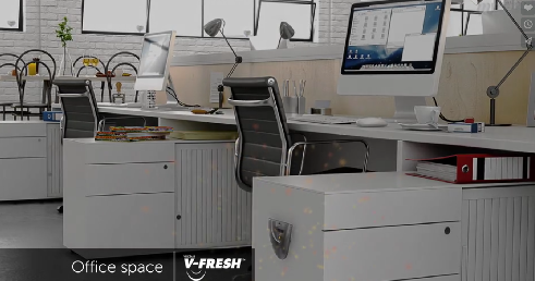 Aroterra. V-Fresh. Настенные освежители воздуха в офисном пространстве